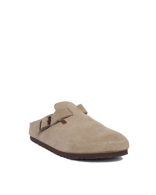 Birkenstock Boston Clog - Taupe Suede in Brown | Lyst